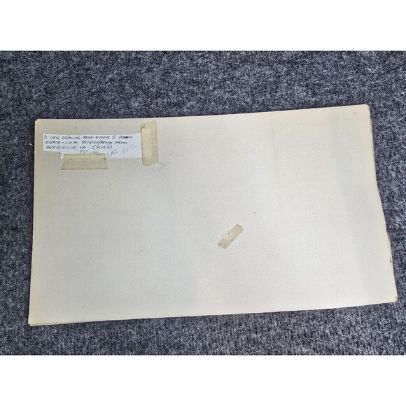 Vintage Hand-Drawn Diver & Octopus Illustration On Board George J Hough - Picture 8 of 8